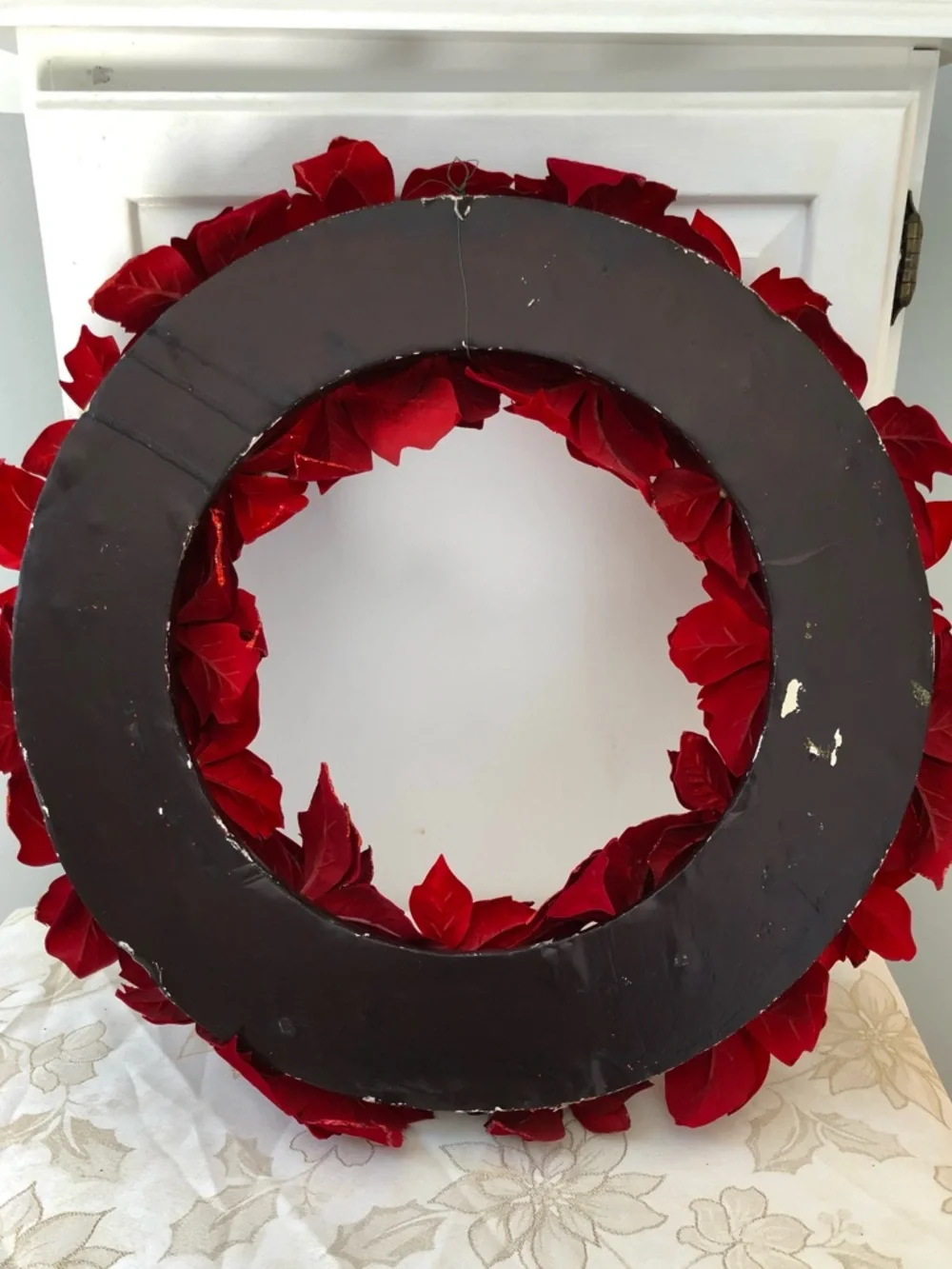 Vintage 90’s Martha Stewart Kmart Luxe Poinsettia Holiday Wreath